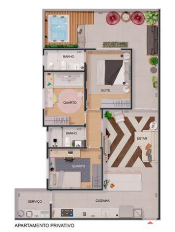 Apartamento, Itapoã, 3 Quartos, 2 Vagas, 1 Suíte