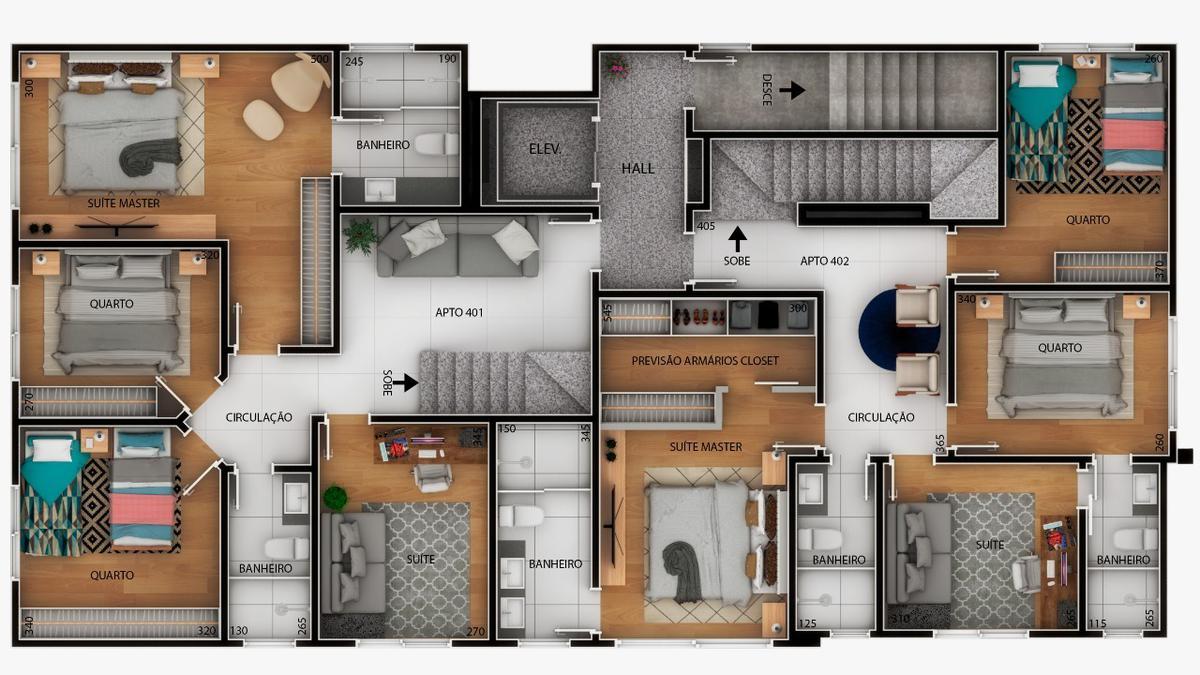Cobertura, Santa Rosa, 4 Quartos, 4 Vagas, 2 Suítes