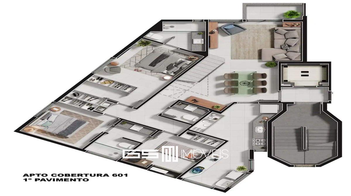 Apartamento, Sion, 3 Quartos, 3 Vagas, 1 Suíte