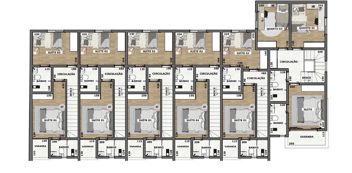 Casa, Santa Amélia, 2 Quartos, 1 Vaga, 2 Suítes