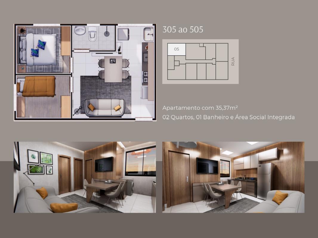 Apart Hotel, União, 2 Quartos, 0 Vaga