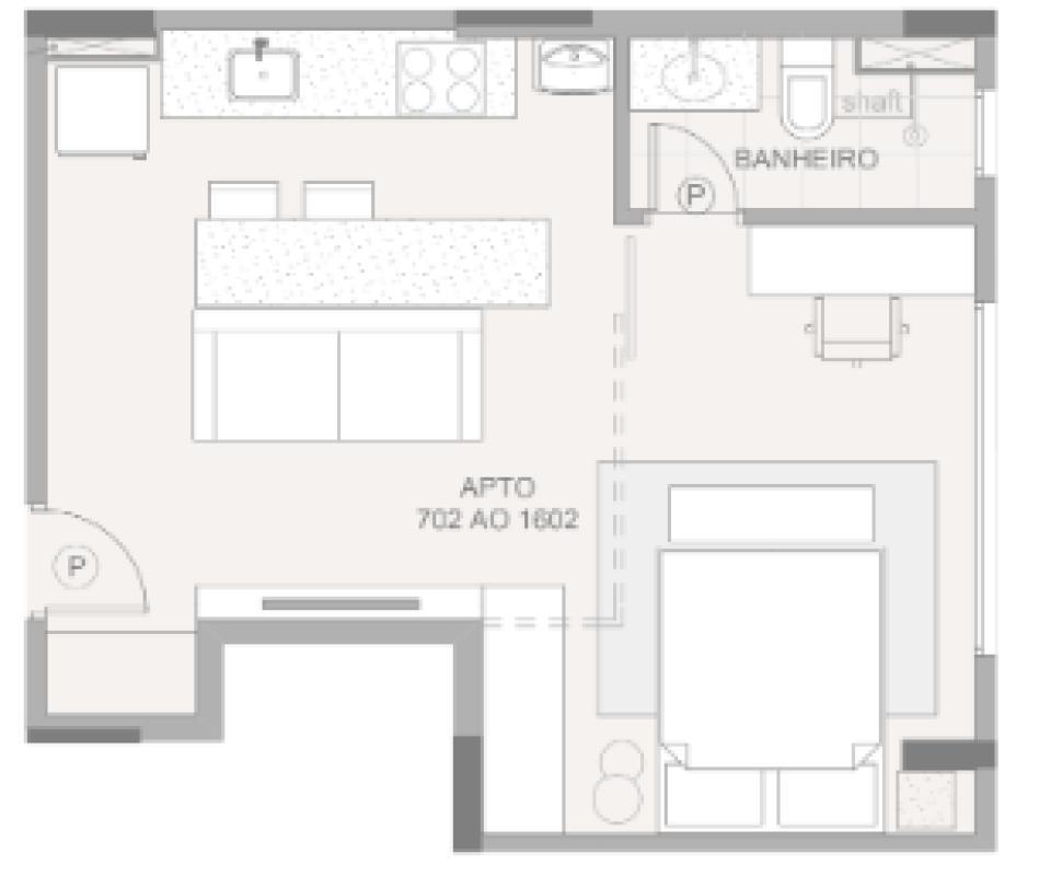Apartamento, Boa Viagem, 1 Quarto, 1 Vaga