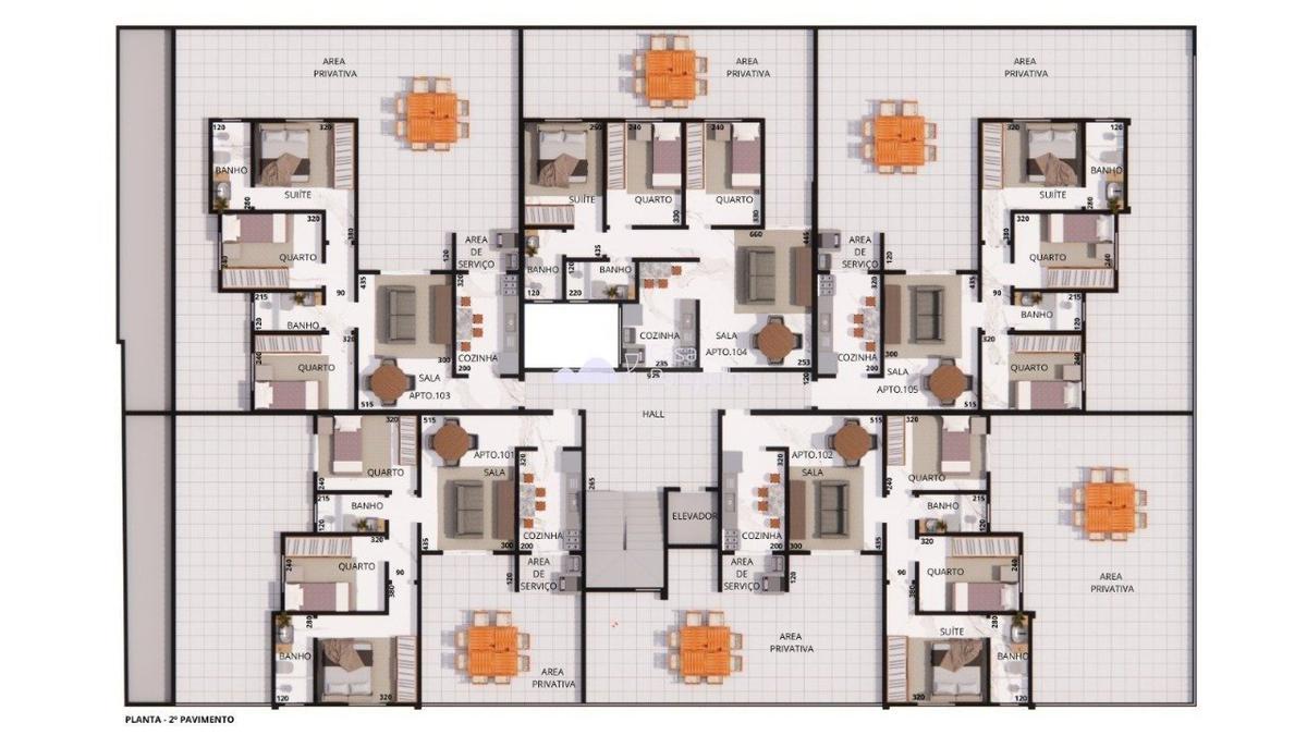 Apartamento, Santa Branca, 3 Quartos, 1 Vaga, 1 Suíte