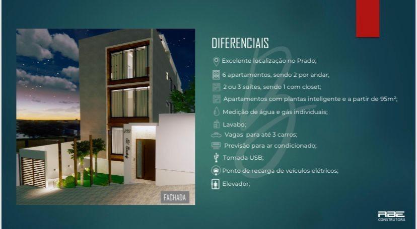 Cobertura, Prado, 3 Quartos, 2 Vagas, 2 Suítes