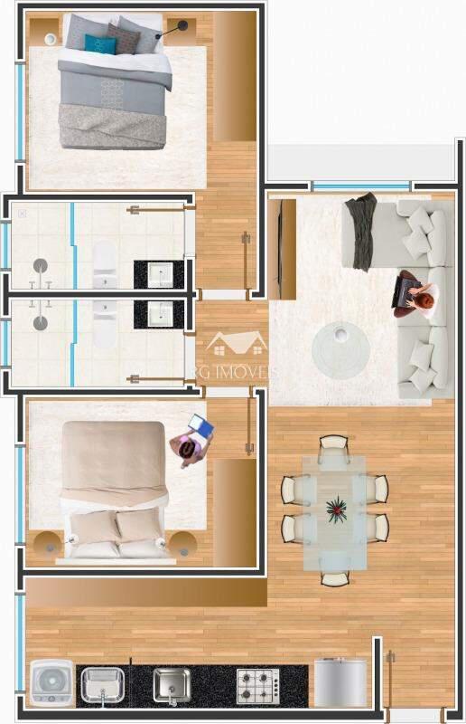 Apartamento, Barreiro, 2 Quartos, 2 Vagas, 1 Suíte