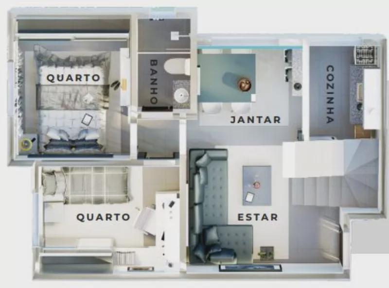 Apartamento, Parque Leblon, 2 Quartos, 2 Vagas