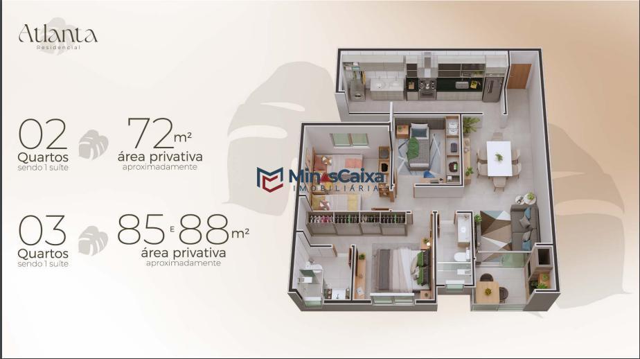 Apartamento, Veneza, 3 Quartos, 1 Vaga, 1 Suíte