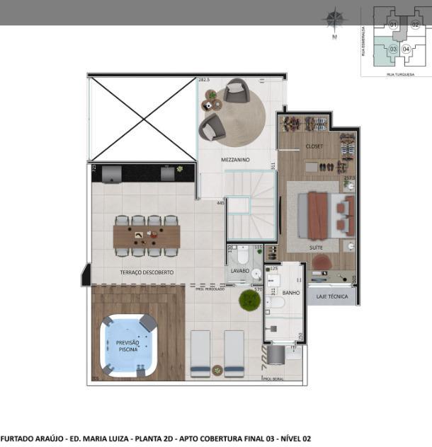 Cobertura, Prado, 4 Quartos, 3 Vagas, 2 Suítes