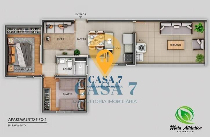 Apartamento, Carlos Prates, 2 Quartos, 1 Vaga