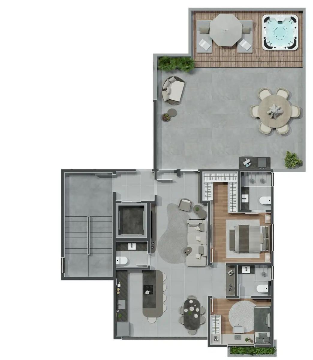 Cobertura, Santo Antônio, 2 Quartos, 2 Vagas, 2 Suítes