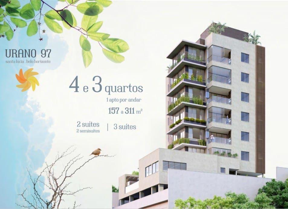 Apartamento, Santa Lúcia, 4 Quartos, 4 Vagas, 2 Suítes