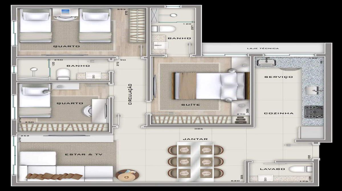 Apartamento, Sagrada Família, 3 Quartos, 2 Vagas, 1 Suíte