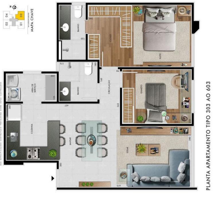 Apartamento, Castelo, 0 Quarto, 0 Vaga