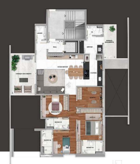 Apartamento, Savassi, 4 Quartos, 2 Vagas, 2 Suítes