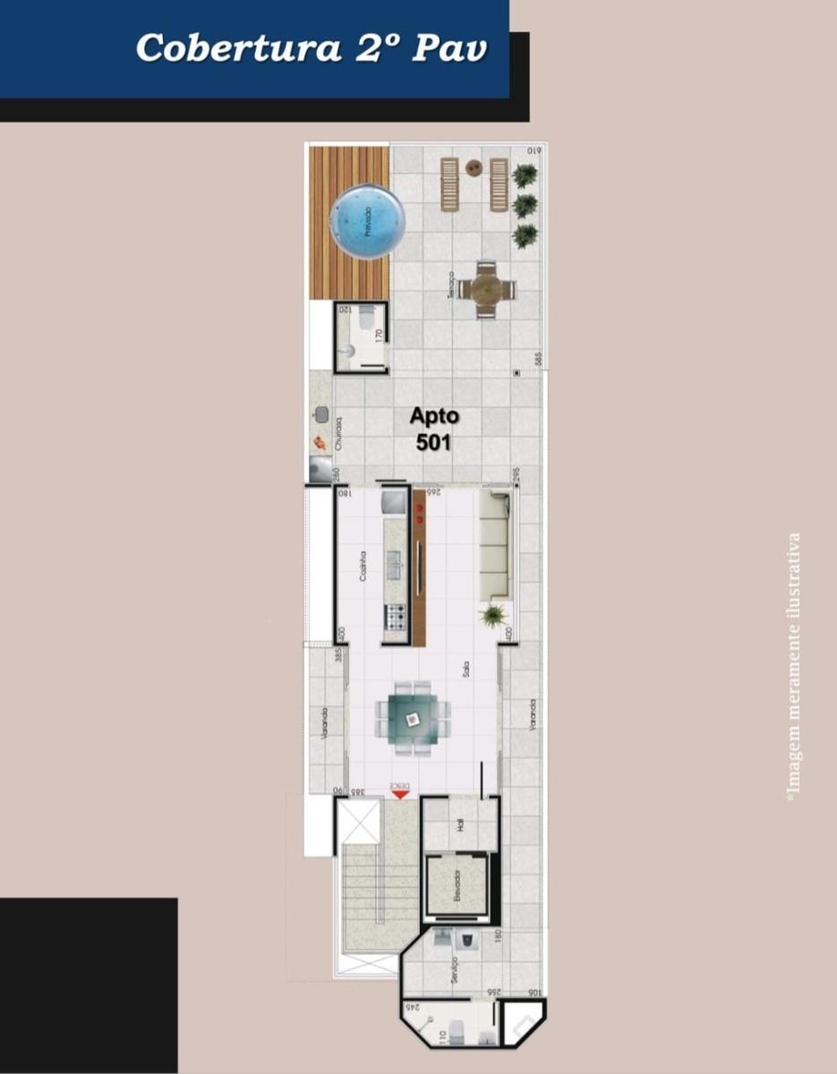 Cobertura, Jaraguá, 4 Quartos, 4 Vagas, 3 Suítes