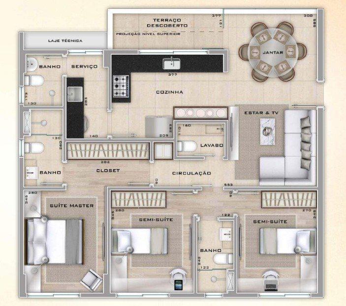Apartamento, Santo Antônio, 3 Quartos, 2 Vagas, 1 Suíte