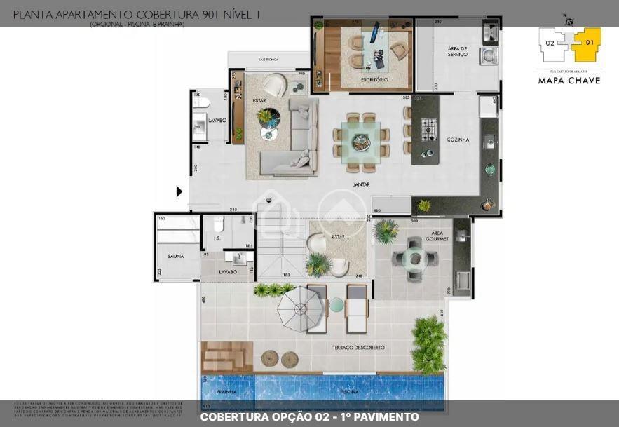 Apartamento, Castelo, 4 Quartos, 2 Vagas, 4 Suítes