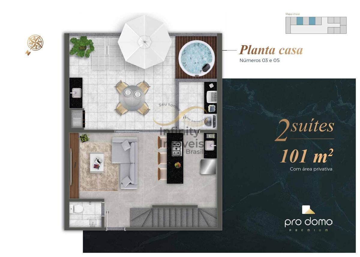 Casa em Condomínio, Buritis, 2 Quartos