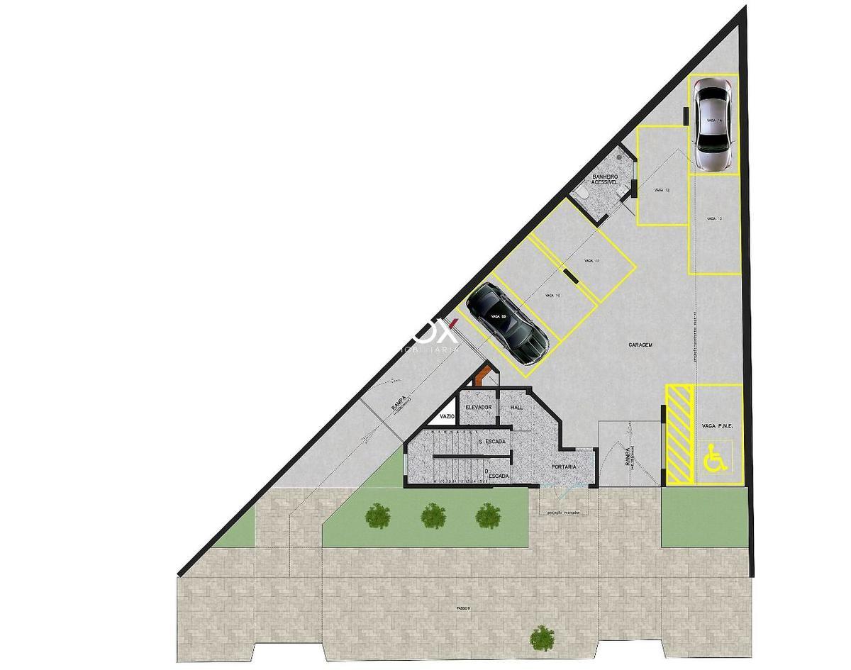Cobertura, Funcionários, 1 Quarto, 2 Vagas
