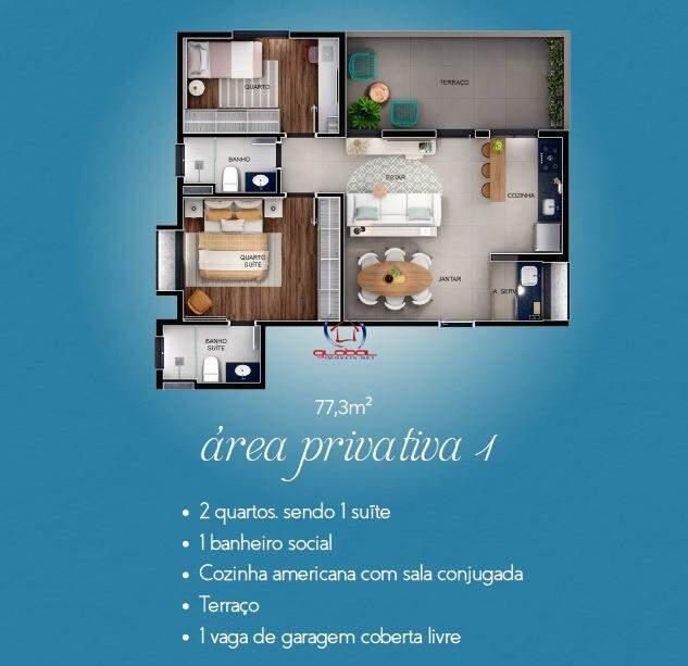 Apartamento, Ouro Preto, 2 Quartos, 1 Vaga, 1 Suíte