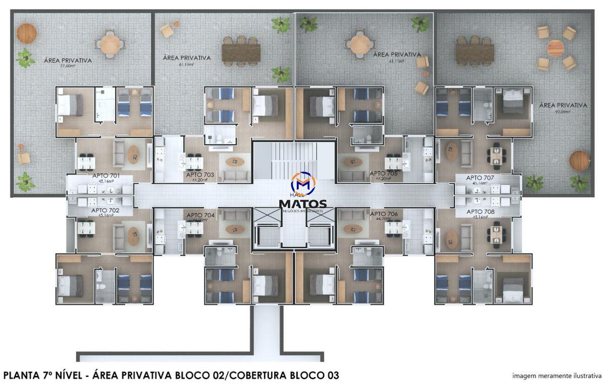 Apartamento, Canaã, 2 Quartos, 1 Vaga