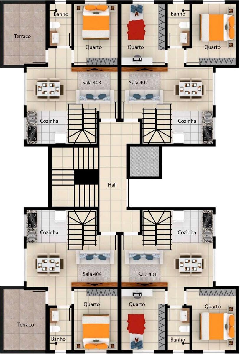 Apartamento, Parque Xangri-lá, 2 Quartos, 1 Vaga