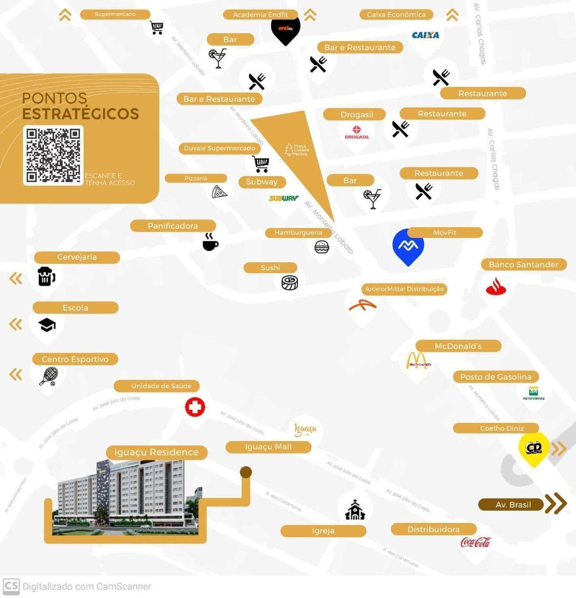 Apartamento, Iguaçu, 1 Quarto, 1 Vaga