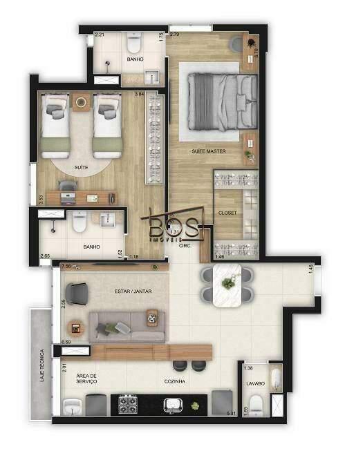 Apartamento, Boa Viagem, 3 Quartos, 2 Vagas, 1 Suíte