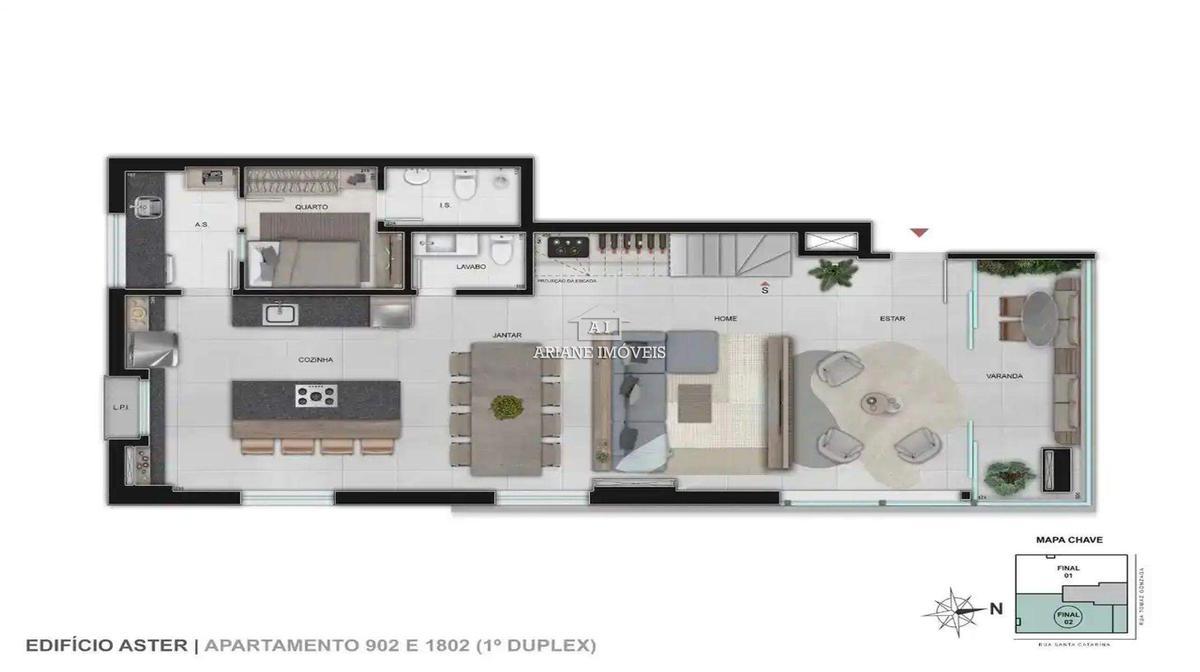 Apartamento, Lourdes, 3 Quartos, 2 Vagas, 1 Suíte