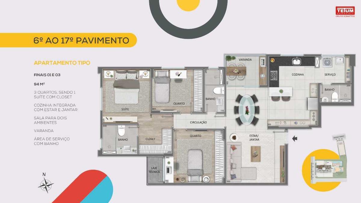 Cobertura, Buritis, 3 Quartos, 3 Vagas
