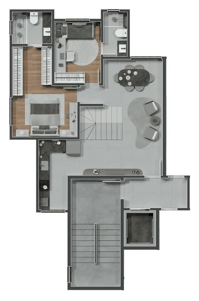 Cobertura, Santo Antônio, 2 Quartos, 2 Vagas, 2 Suítes