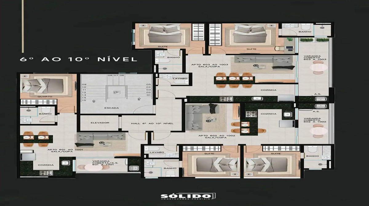 Apartamento, Lourdes, 2 Quartos, 1 Vaga, 2 Suítes