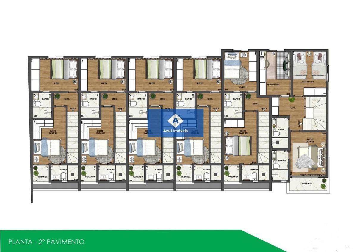 Casa, Planalto, 2 Quartos, 1 Vaga, 2 Suítes
