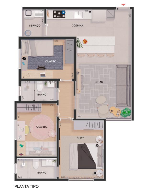 Apartamento, Itapoã, 3 Quartos, 2 Vagas, 1 Suíte