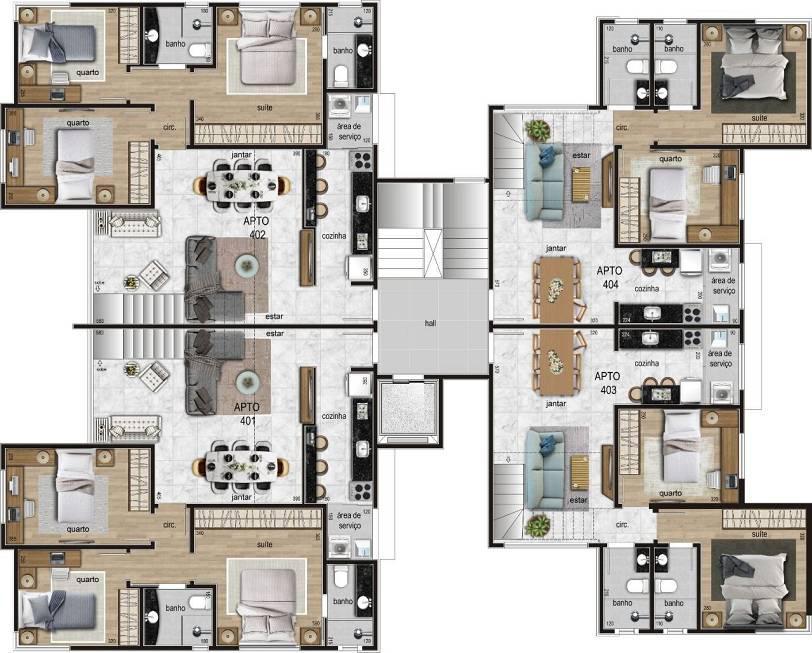 Apartamento, Itapoã, 3 Quartos, 2 Vagas, 1 Suíte