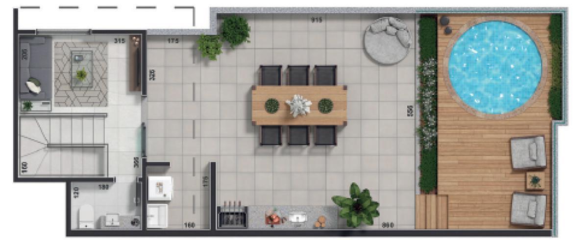 Cobertura, Prado, 2 Quartos, 2 Vagas, 2 Suítes