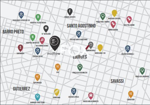 Apartamento, Santo Agostinho, 3 Quartos, 2 Vagas, 2 Suítes