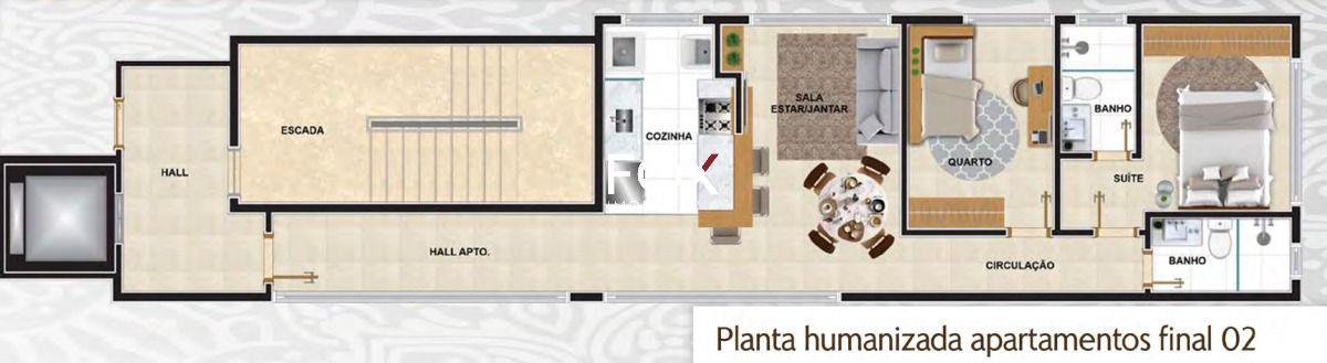 Cobertura, Lourdes, 2 Quartos, 2 Vagas, 1 Suíte