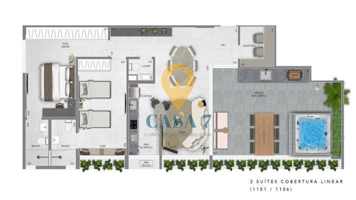 Apartamento, Carmo, 2 Quartos, 0 Vaga, 2 Suítes