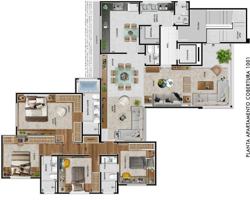 Apartamento, Castelo, 4 Quartos, 4 Vagas, 4 Suítes