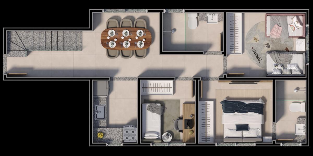 Apartamento, Coqueiros, 3 Quartos, 2 Vagas, 1 Suíte