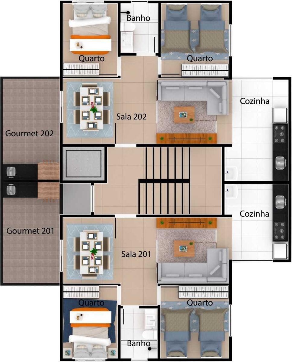 Apartamento, Miramar (barreiro), 2 Quartos, 1 Vaga