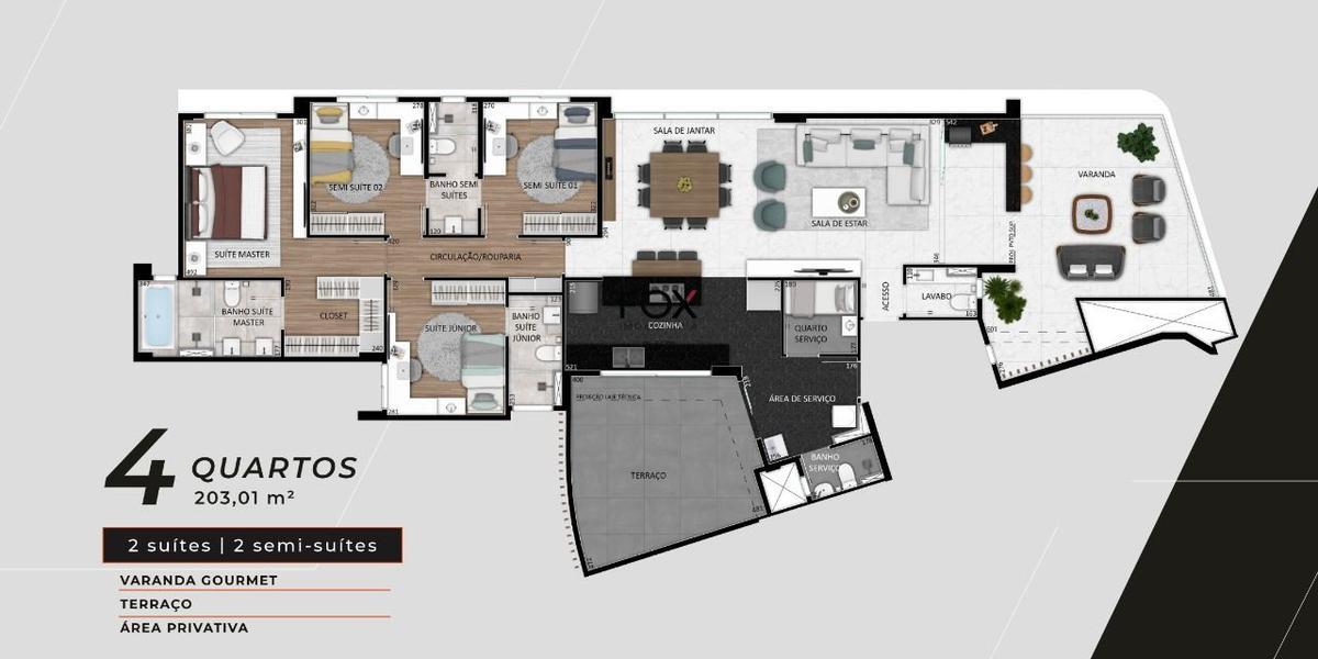 Apartamento, Anchieta, 4 Quartos, 3 Vagas, 2 Suítes