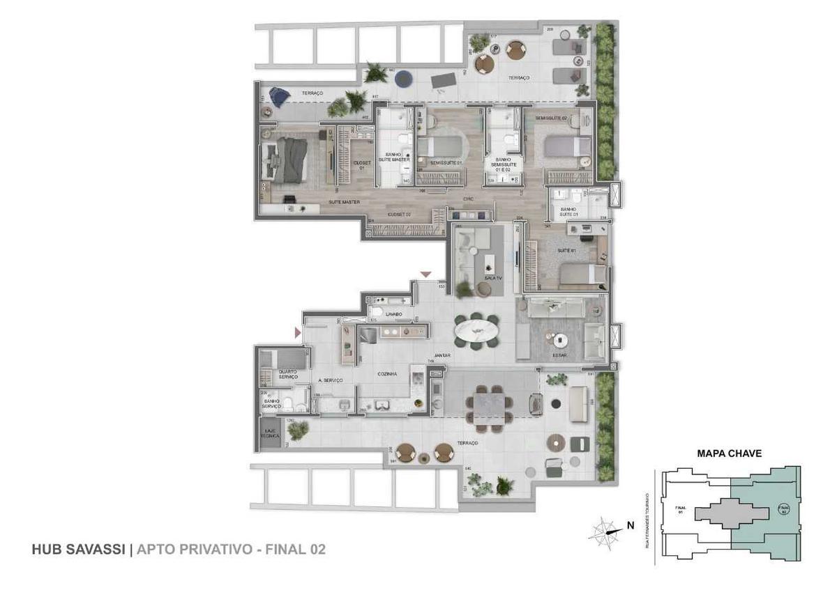 Apartamento, Savassi, 4 Quartos, 3 Vagas