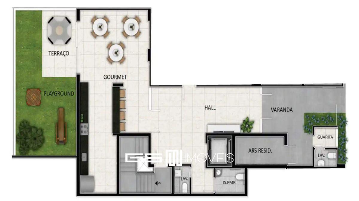 Apartamento, Santa Branca, 2 Quartos, 1 Vaga, 1 Suíte