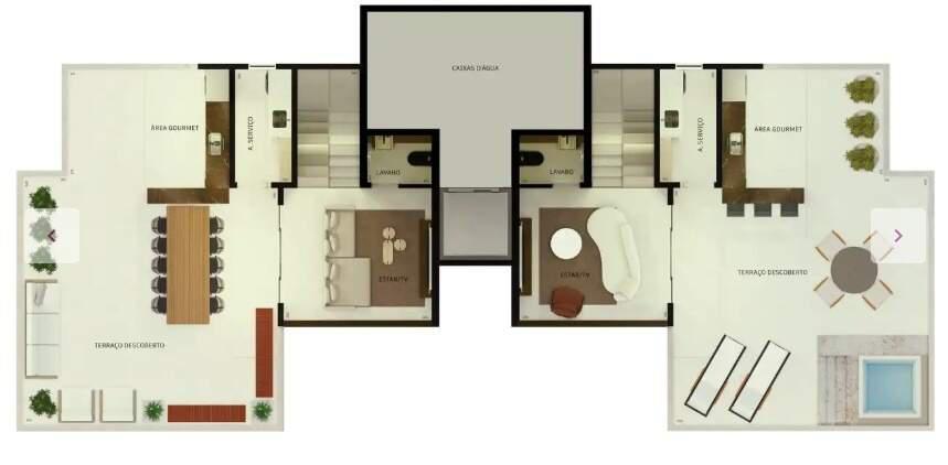 Apartamento, Cidade Jardim, 3 Quartos, 2 Vagas, 1 Suíte