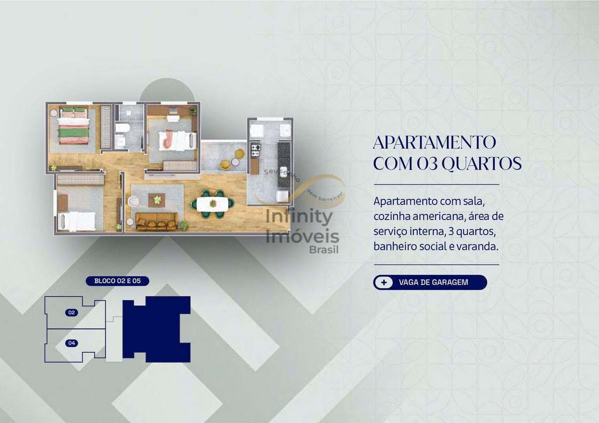 Apartamento, Boa Esperança, 3 Quartos