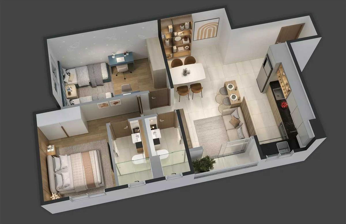 Apartamento, Eldorado, 2 Quartos, 1 Vaga, 1 Suíte