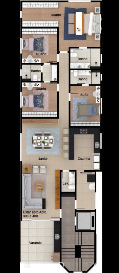 Apartamento, Liberdade, 4 Quartos, 3 Vagas, 2 Suítes