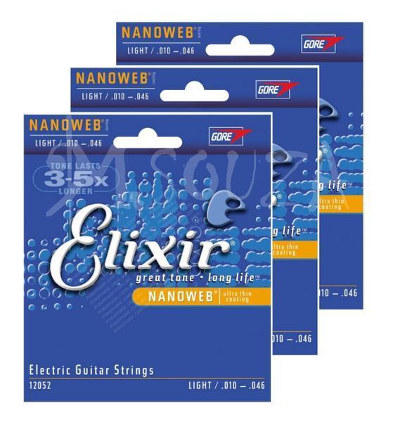 Encordoamento Guitarra 010 Elixir Menor Preço Barato - Https://Menorprecomsouzaloja.loja2.com.br/